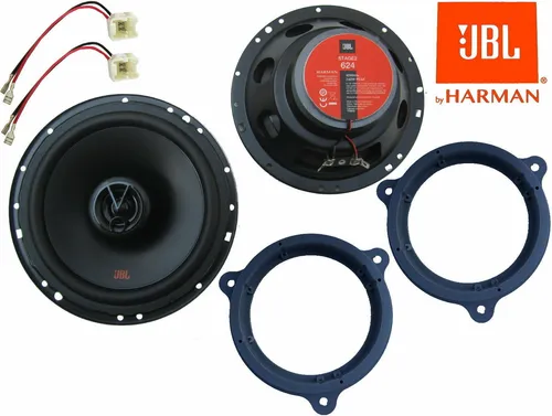 JBL Lautsprecher Boxen Set für Hyundai i10 IA (13-19) - Car-HiFi-Lautsprecher mit 960W Leistung, ideal für kraftvollen Sound in Front und Heck. Passend für Hyundai i10, einfache Installation mit Adapterringen und Steckern.