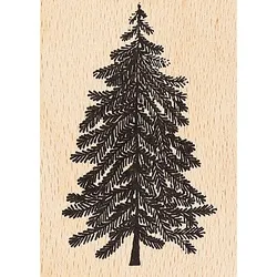 Artoz Stempel – Holzstempel – „Tanne“ – 70 x 50 mm – Motivstempel zum Kartenbasteln für Weihnachten, Einladungen, Grüße