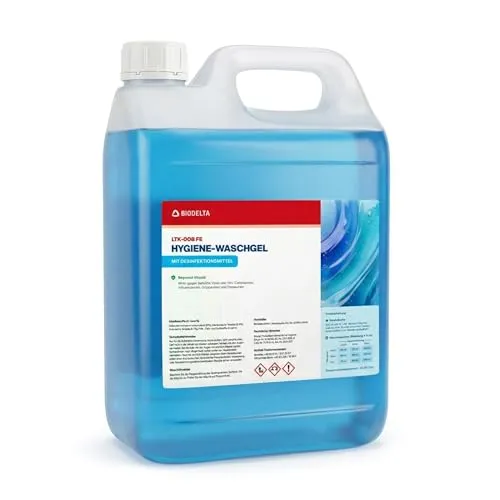 LTK-008 Biodelta Hygiene Waschmittel - Umweltfreundliches Vollwaschmittel für gründliche Reinigung, beseitigt Bakterien und Gerüche, ideal für Sport- und Haushaltswäsche.