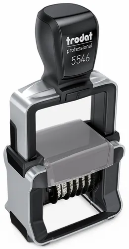 trodat Ziffernbandstempel Professional 4.0 - Kissen schwarz 5546 - Sonstige Büroutensilien, präziser und langlebiger Stempel für professionelle Anwendungen, ideal für Büroorganisation und Dokumentation.