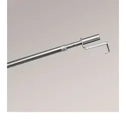 LYSEL® Gardinenstange Spannvitrage zum Klemmen, L 90-130 cm - Gardinenstangen in Titan, ideal für Fensterbreiten von 90-130 cm. Einfache Montage ohne Bohren, perfekt für Scheibengardinen.