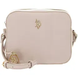U.S. Polo Assn Umhängetasche Crossbody Bag rosa - Handtasche aus hochwertigem Polyurethan, mit verstellbarem Schulterriemen und stilvollem unifarbenem Design – ideal für jeden Anlass!