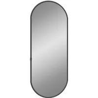 vidaXL Wandspiegel Schwarz 50x20 cm Oval - Eleganter Wandspiegel in ovaler Form, ideal für kleine Räume. Langlebiges Glas und stabiler PVC-Rahmen sorgen für klare Spiegelbilder und stilvolle Akzente in jedem Raum.
