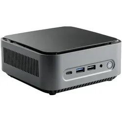 Mini PC CSL Narrow Box Premium - Lüfterloser Intel N200 mit 4x 3700 MHz, 1000 GB SSD, 16 GB RAM, ideal für Home-Office und 4K-Entertainment
