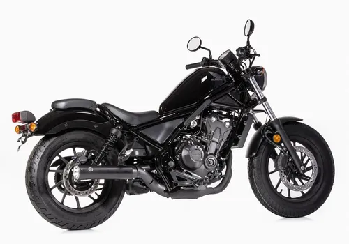 Falcon Double Groove Abgasanlage für Honda CMX 500 Rebel - Auspuffendschalldämpfer für Honda CMX 500 Rebel (Euro 4) mit kernigem Chopper-Sound, maximaler Leistung und hochwertigem V4-Edelstahl. Perfekt für einen sportlichen Look und verbesserten Klang!