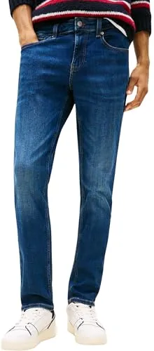 Tommy Jeans SCANTON SLIM Slim-fit-Jeans blau 33 - Modische Slim-fit-Jeans mit Logoprägung, aus elastischem Denim für optimalen Tragekomfort, ideal für lässige Outfits.