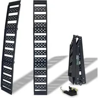 TRUTZHOLM Auffahrrampe 199cm - 2-fach klappbar, Traglast 340 kg - Auffahrrampe aus Aluminium, ideal für Motorräder und E-Bikes, mit praktischer Klappfunktion für einfachen Transport und Lagerung.