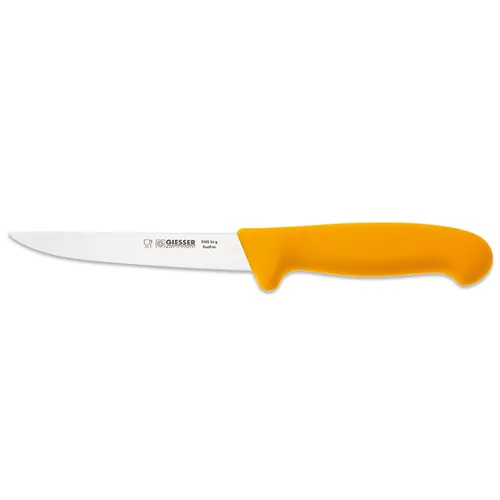 Giesser Ausbeinmesser 14 cm - Ergonomisch & Rutschfest - Messer für Gastronomie und Industrie mit steifer, schmaler Klinge aus hochwertigem Chrom-Molybdän Stahl. Ideal zum präzisen Lösen von Fleisch vom Knochen.