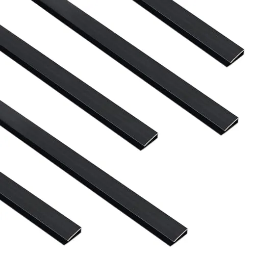 Sekey PVC Zaunschiene Abdeckprofil 5er Set, 1m Anthrazit - OPTIMALER SCHUTZ FÜR ZÄUNE: Schützt effektiv vor Witterungseinflüssen und verlängert die Lebensdauer. HOCHWERTIGES PVC-MATERIAL: Langlebig und UV-beständig. EINFACHE INSTALLATION: Flexibel anpassbar für die meisten Sichtschutzzäune.
