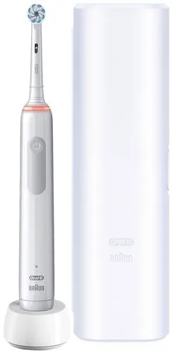 Oral-B Pro 3 3500 White - Elektrische Zahnbürste mit Reiseetui, inklusive 15% Zubehör-Rabatt während der Garantiezeit