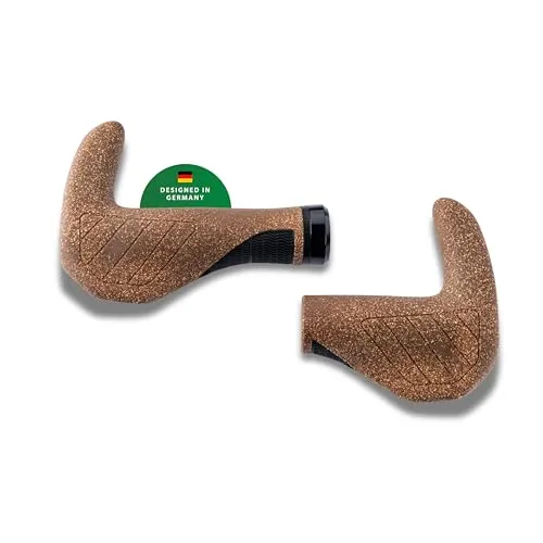 CONTEC Griff MERGE Trekking Bar Kork 96 140mm - Lenkergriffe & Lenkerbänder, hochwertiger Korkgriff für optimalen Komfort und besseren Halt beim Trekking.