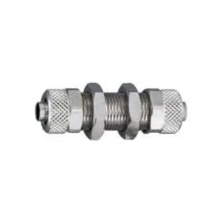 RIEGLER 110525-12.500-6 Schottverschraubung - M10x1,0 für Schlauch 6 4 mm, vernickeltes Messing, hoher Betriebsdruck bis 18 bar