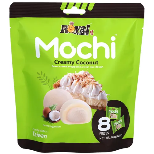 Royal Family Mochi Creamy Coconut einzeln verpackte Klebekuchen 120g