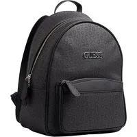 Guess Woodson HFSV92-82300 Damen Rucksack - Schwarz mit Monogramm-Print - Stylischer Guess-Rucksack mit modernem Monogramm-Design. Kompakt und funktional, ideal für den Alltag und urbane Abenteuer. Hochwertiges Material und durchdachte Innenausstattung.