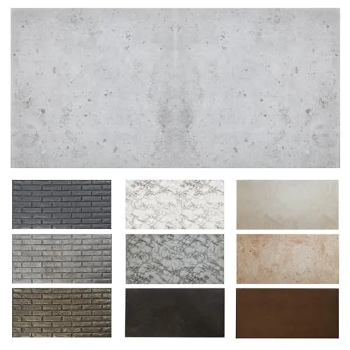MDEKOR Wandpaneele Beton 50x100 cm | 3D Wandverkleidung in Betonoptik - 3D-Wandpaneele aus leichtem XPS, ideal für eine stilvolle und pflegeleichte Wandgestaltung in Innenräumen. Perfekt für kreative Wohnideen!