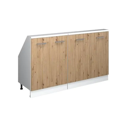Vicco Rion Dachschrägenschrank-Set, Artisan Eiche/Weiß, 2er Set - Praktisches 2er Set für Dachschrägen im stilvollen Artisan Eiche/Weiß-Design. Robuste Konstruktion mit bequemen Griffen für einfachen Zugang und optimalen Stauraum.