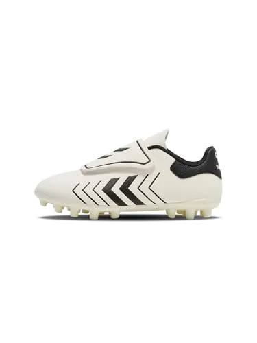 Hummel Hattrick Mg Jr - Weiß - 37 - Multifunktionale Fußballschuhe mit weichem Polyurethan-Obermaterial und durchgehendem Klettverschluss für optimalen Halt und Komfort auf dem Platz.