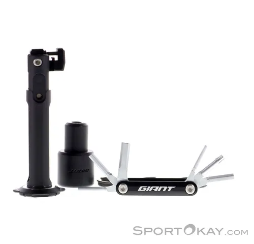 Giant Clutch Crank Integrated Multitool - Schwarz - Einheitsgröße - Integriertes Mini-Tool für Kurbelachsen, sicherer Magnetverschluss und vielseitige Werkzeuge für den täglichen Einsatz am Fahrrad.