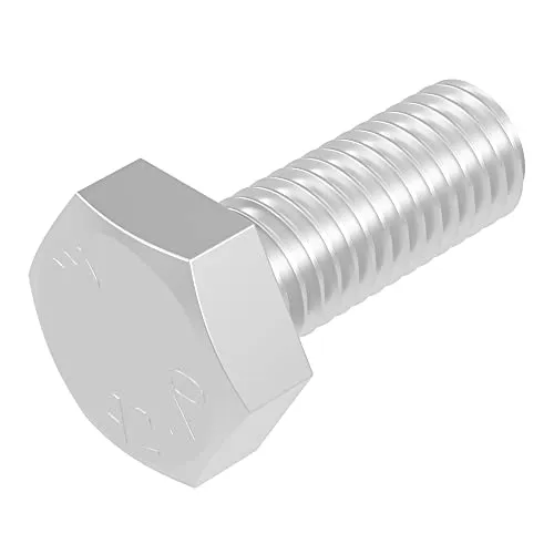 SECCARO Sechskantschraube M8 x 18 mm, Edelstahl V2A VA A2, DIN 933 / ISO 4017, Außensechskant, 20 Stück