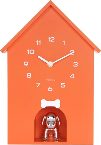 Karlsson Wanduhr Dog House - Verspielt und Modern - Die Karlsson Dog House Wanduhr begeistert mit ihrem einzigartigen Design in Form einer Hundehütte. Ein perfektes Wohnaccessoire, das jedem Raum einen Hauch von Charakter verleiht und gleichzeitig funktional ist.