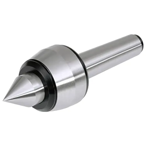 vidaXL Zentrierspitze MT3 Mitlaufende Körnerspitze Rollkörner Körner Spitzen Morsekegel für Drehbank Drehmaschine 60-Grad-Punkt 0,01mm