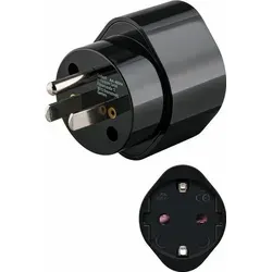 Goobay Netzadapter US/Japan-Stecker Typ F - Praktischer Reiseadapter für den Anschluss von CEE 7/4 Schutzkontaktsteckern in den USA. Ideal für unterwegs, sicher und kompakt, jedoch keine Spannungsumwandlung!