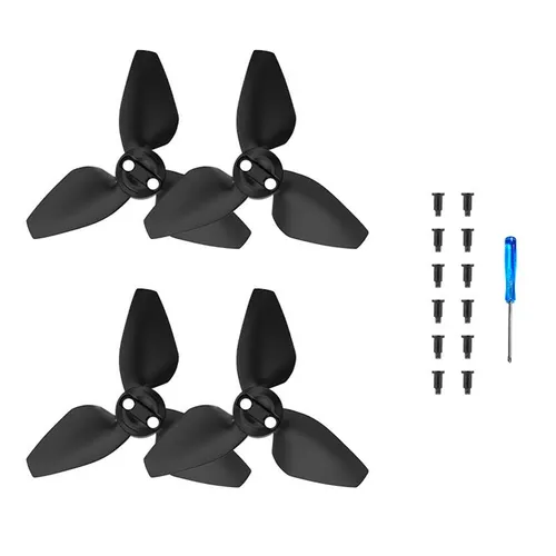 Für DJI Neo Drohne BRDRC 2 Paar Farbenfrohe Ersatz Propeller Blätter Schwarz