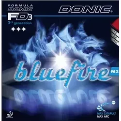 Donic Bluefire M2 Tischtennisbelag 2,0 - Blau - Hochwertiger Tischtennisbelag mit perfekter Balance aus Dynamik und Ballrückmeldung. Ideal für Spieler, die Wert auf Spin und Speed legen und ein optimales Spielgefühl suchen.