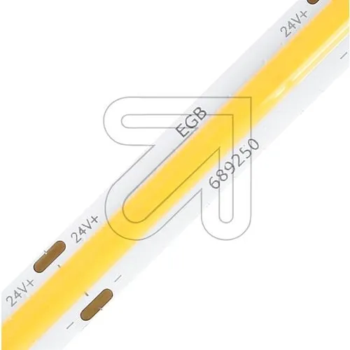 EGB COB-LED Stripe-Rolle IP20, 24V-DC 46W/5m 3000K - Flexibler LED Stripe für kreative Beleuchtung, energieeffizient und ideal für individuelle Lichtgestaltungen in Innenräumen.
