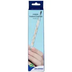 Dr. Junghans Fieberthermometer analog mit Glaskörper - Arzneimittel: Präzises, analoges Fieberthermometer mit Glaskörper für zuverlässige Messungen, ideal für die ganze Familie.