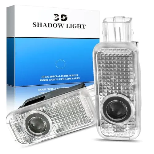 Audi Türprojektor LED Licht für A1/A3/A4/A5/A6/A7/A8/Q2/Q3/Q5/Q7/Q8/TT/R8 - Einfache Plug-and-Play Installation ohne Bohren. Hochhelle LED-Lampen sorgen für eine klare Projektion. Kompatibel mit verschiedenen Audi-Modellen, ideal für stilvolle Einstiegsbeleuchtung.