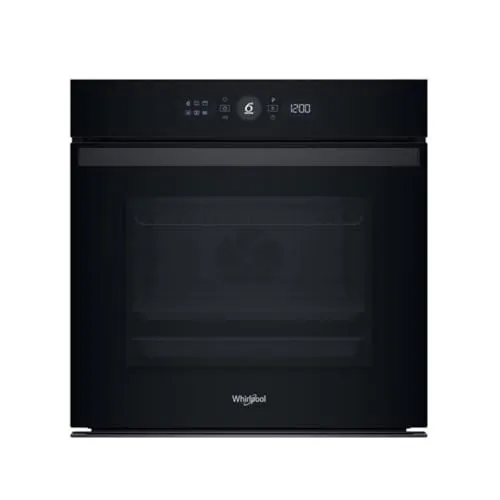 Whirlpool WOI4S8PM0SBAF 73L Einbaubackofen mit Pyrolyse - Modernster Einbaubackofen in Schwarz mit 6th Sense Technologie, die automatisch Garzeiten und Temperaturen anpasst. Genießen Sie perfekte Ergebnisse und einfache Reinigung dank innovativem Reinigungssystem.