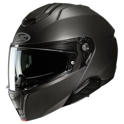 HJC i91 Klapphelm, silber, Größe XL für Männer - Hochwertiger Klapphelm mit doppelter Homologation für optimale Sicherheit. Fortschrittliche CAD-Technologie sorgt für hervorragende Passform und Komfort.