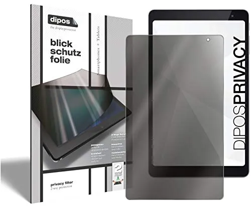 dipos I 2-Wege Blickschutzfolie kompatibel mit Vodafone Tab Prime 6 (Im Hochformat) 2 Stück I Sichtschutz-Folie Display-Schutzfolie Privacy-Screen - Schützt gegen seitliche Blicke