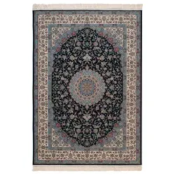 Orientteppich Nain 240 x 340 cm Acryl Blau