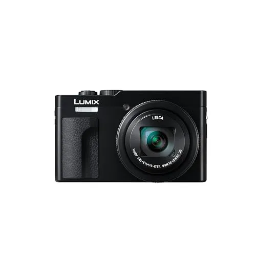Panasonic LUMIX DC-TZ99E-K Kompakte Travel Zoom Kamera - Digitale Kompaktkamera mit 30-fachem Zoom (24-720mm), 4K Video und klappbarem 7,6cm Monitor – ideal für Reisen und Vlogging.