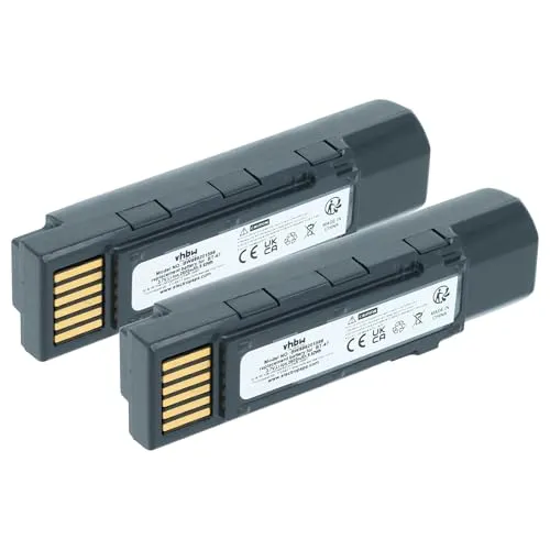 vhbw 2X Akku Ersatz für Datalogic TW18050652, 128004721, BT-47, RBP-GM45 für Barcodescanner POS (2600 mAh, 3,7 V, Li-Ion)