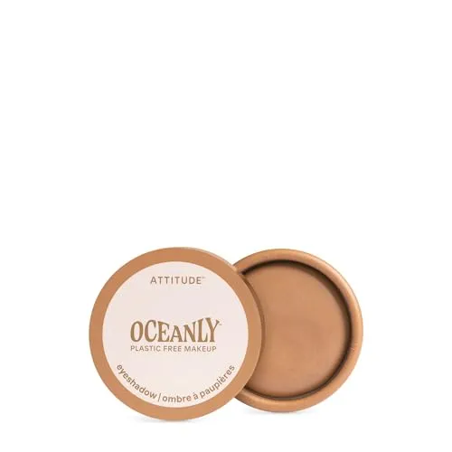 ATTITUDE Oceanly Eyeshadow, EWG Verified, Single Shimmer Cream Eyeshadow, plastikfrei, vegane Schönheit und Make-up, Happy Hour, 5 ml