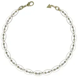 Guess Damen Ketten JUBN01410JWYGWHT-U - Elegante Goldrute - Hausschuhe mit stilvoller Kette von GUESS, aus hochwertigem Edelstahl mit Karabiner, perfekt für modische Akzente.