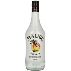 Malibu Coconut Likör 18% Vol. 0,7l - Malibu Coconut Likör, ein fruchtiger Genuss aus Barbados, ideal für Cocktails wie Pina Colada. Mit seinem süßen Kokosgeschmack bringt er tropisches Flair in jede gesellige Runde.