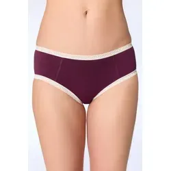 Albero Natur High-Waist-Hipster Hipster mit Spitze lila S