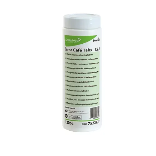 Diversey Suma Cafe Tabs C2.2 W349, 120 Tabs, 1 Dose Tabs zur Reinigung von Kaffeemaschinen, 1 Dose = 120 Tabs 100898537