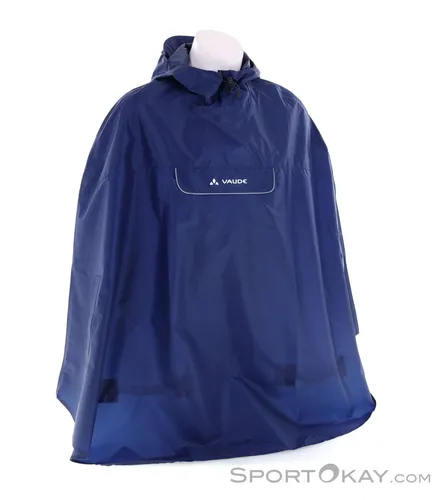 Vaude Val di Pino Poncho Herren Regenjacke - Blau - M - Funktionsjacken, wasserfest und atmungsaktiv, ideal für Outdoor-Aktivitäten bei jedem Wetter.