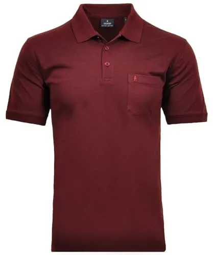 RAGMAN Poloshirt Kurzarmshirt rot XL - Herren-Shirt aus 70% Baumwolle, ideal für lässige Anlässe. Mit praktischer Brusttasche und klassischem Polokragen für einen stilvollen Look.