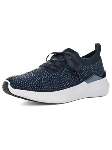 Maya Damen-Sneaker in Blau Gr. 36 - Stylische Damen-Sneaker aus hochwertigem Textil, ideal für den Alltag und bequem ohne Futter.