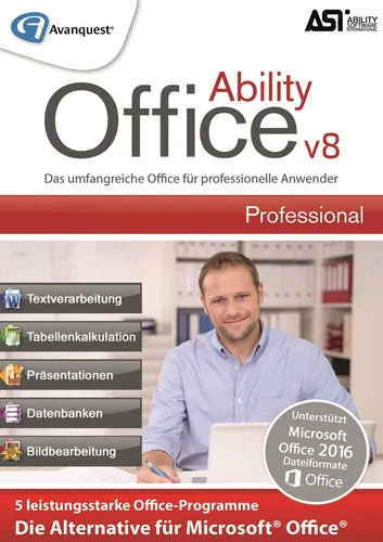 Ability Office 8 Professional für bis zu 2 PC / Dauerlizenz / Key (ESD)