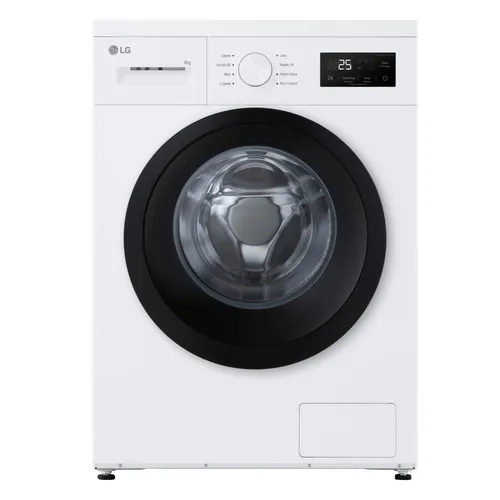 LG F4NA10S8NWK Slim Waschmaschine 8 kg mit Hygieneprogramm - Schlanke 8 kg Frontlader-Waschmaschine mit abnehmbarer Oberseite für flexible Installation. Das Hygieneprogramm mit Dampf sorgt für saubere, frische Wäsche und schützt die Fasern.