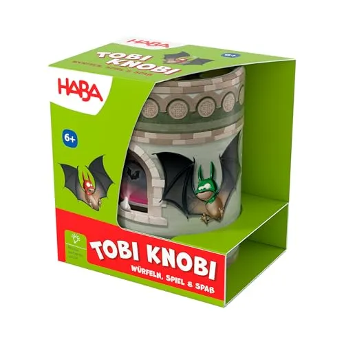 HABA Tobi Knobi - Mau Mau-Würfelbecherspiel ab 6 Jahren - Einfache Regeln für schnellen Spielspaß - Perfekt für unterwegs & Zuhause - 2010890001