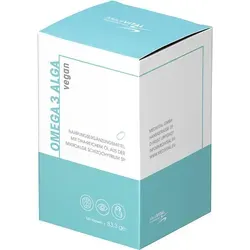 Omega 3 Alga 120 ST - Nahrungsergänzungsmittel mit veganem Omega-3 aus Mikroalgen, ideal für eine gesunde Herzfunktion und Gehirnentwicklung, gluten- und laktosefrei.