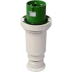 Walther Werke 269410 63A Wasserdichter Stecker 4P - Robuster CEE Stecker für industrielle Anwendungen, IP67 Schutzart für den Einsatz in feuchten Umgebungen. Mit Schraubanschluss-Technik für sichere Verdrahtung und hoher Belastbarkeit.